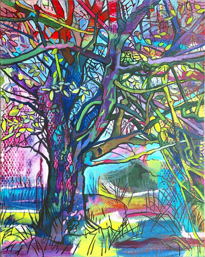 Apfelbaum I van Matthias Bargholz, Schilderij te koop op Singulart