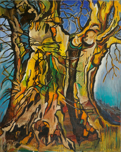 Alter Baum van Matthias Bargholz, Schilderij te koop op Singulart