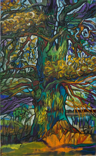 Herbst- Eiche van Matthias Bargholz, Schilderij te koop op Singulart