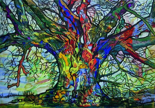 Unschulds-Linde van Matthias Bargholz, Schilderij te koop op Singulart