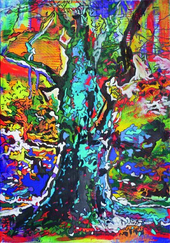 Zauberbaum- II van Matthias Bargholz, Schilderij te koop op Singulart