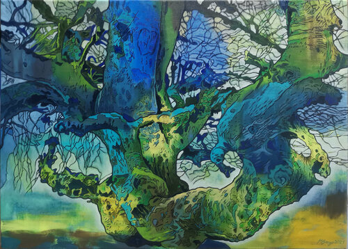 Süntel-Buche I van Matthias Bargholz, Schilderij te koop op Singulart