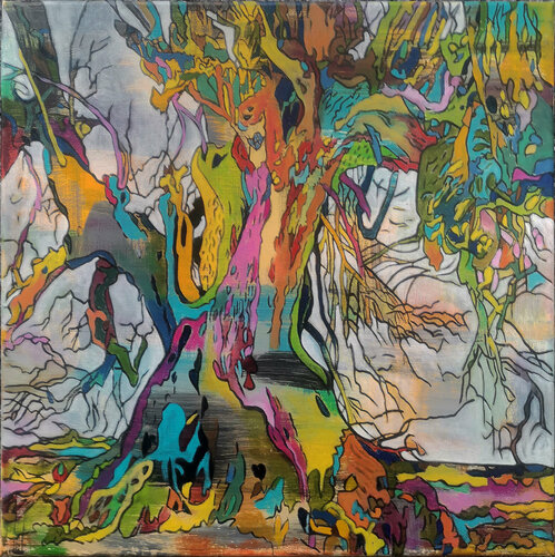 Kleiner Olivenbaum van Matthias Bargholz, Schilderij te koop op Singulart