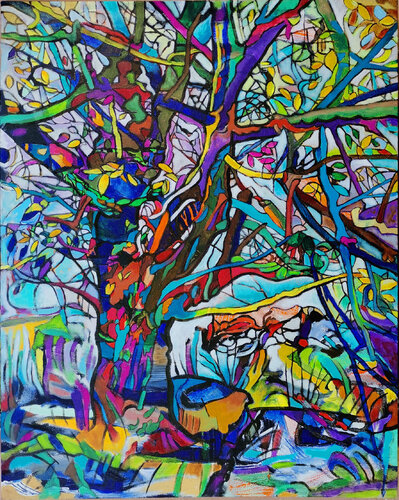 Apfelbaum Nr.4 di Matthias Bargholz, Pittura in vendita su Singulart