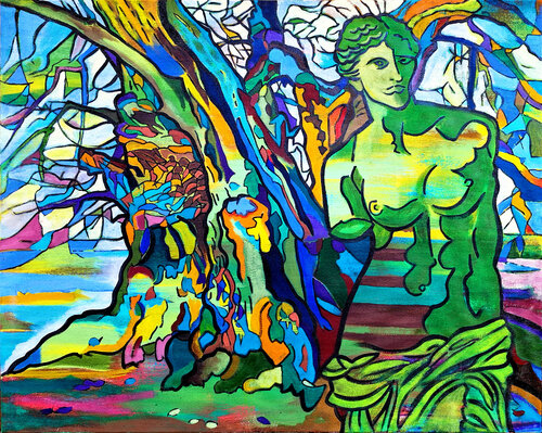 "Figur im Park-II" di Matthias Bargholz, Pittura in vendita su Singulart