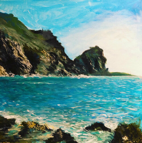 Cornwall Seascape Shabs Beigh