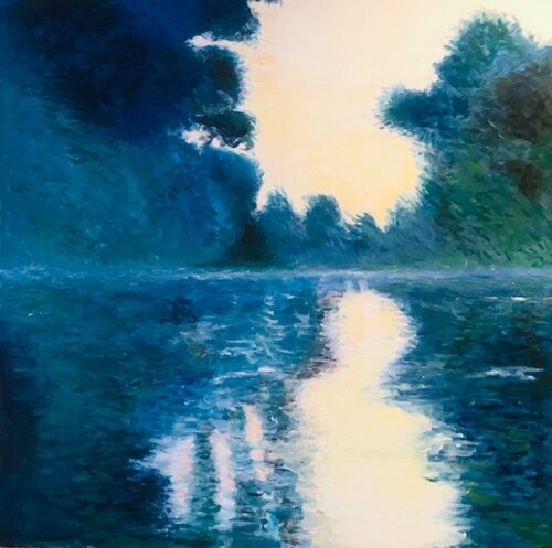 River Seine di Shabs Beigh, Pittura in vendita su Singulart