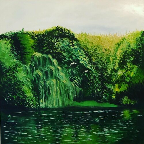 Birkenhead Park by Shabs Beigh, 油畫 for Sale on Singulart