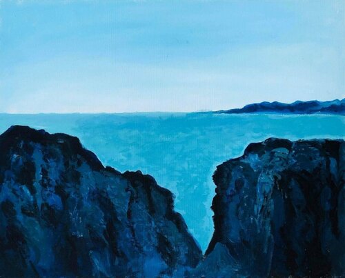 Evening By The Beach 2 par Shabs Beigh, Peinture en vente sur Singulart