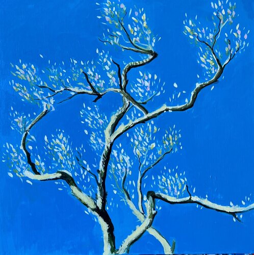 Magnolia In Spring 5 de Shabs Beigh, Pintura a la venta en Singulart