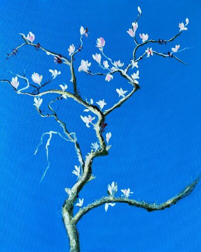 Magnolia In Spring 6 von Shabs Beigh, Malerei kaufen auf Singulart