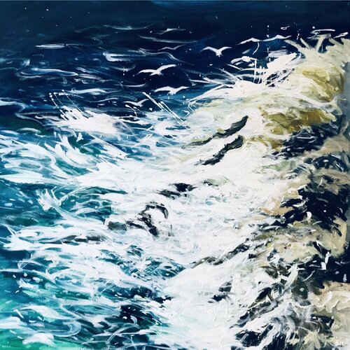 Rocky Coast by Shabs Beigh, Painting for Sale on Singulart