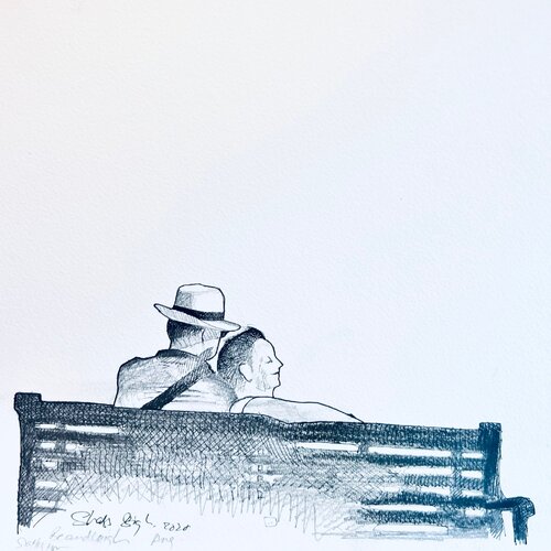 Together In The Sun by Shabs Beigh, 소묘 for Sale on Singulart