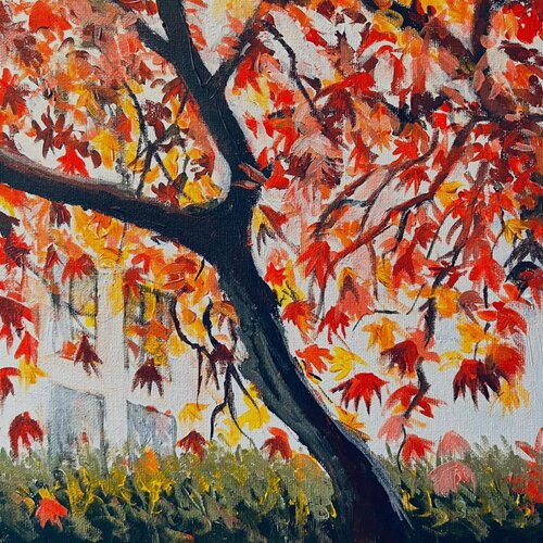 Red Autumn von Shabs Beigh, Malerei kaufen auf Singulart