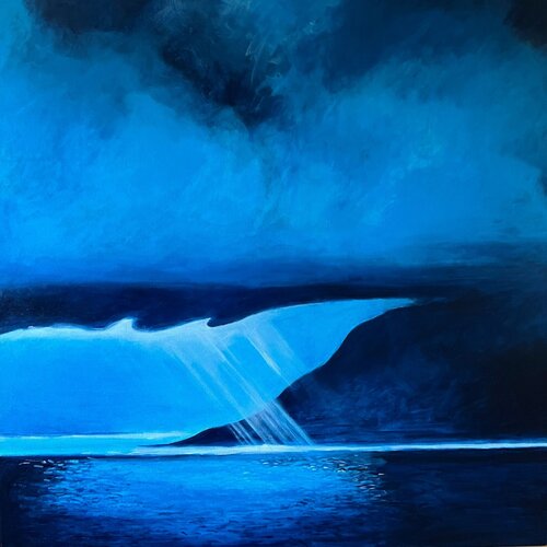Blue Thunder by Shabs Beigh, Painting for Sale on Singulart