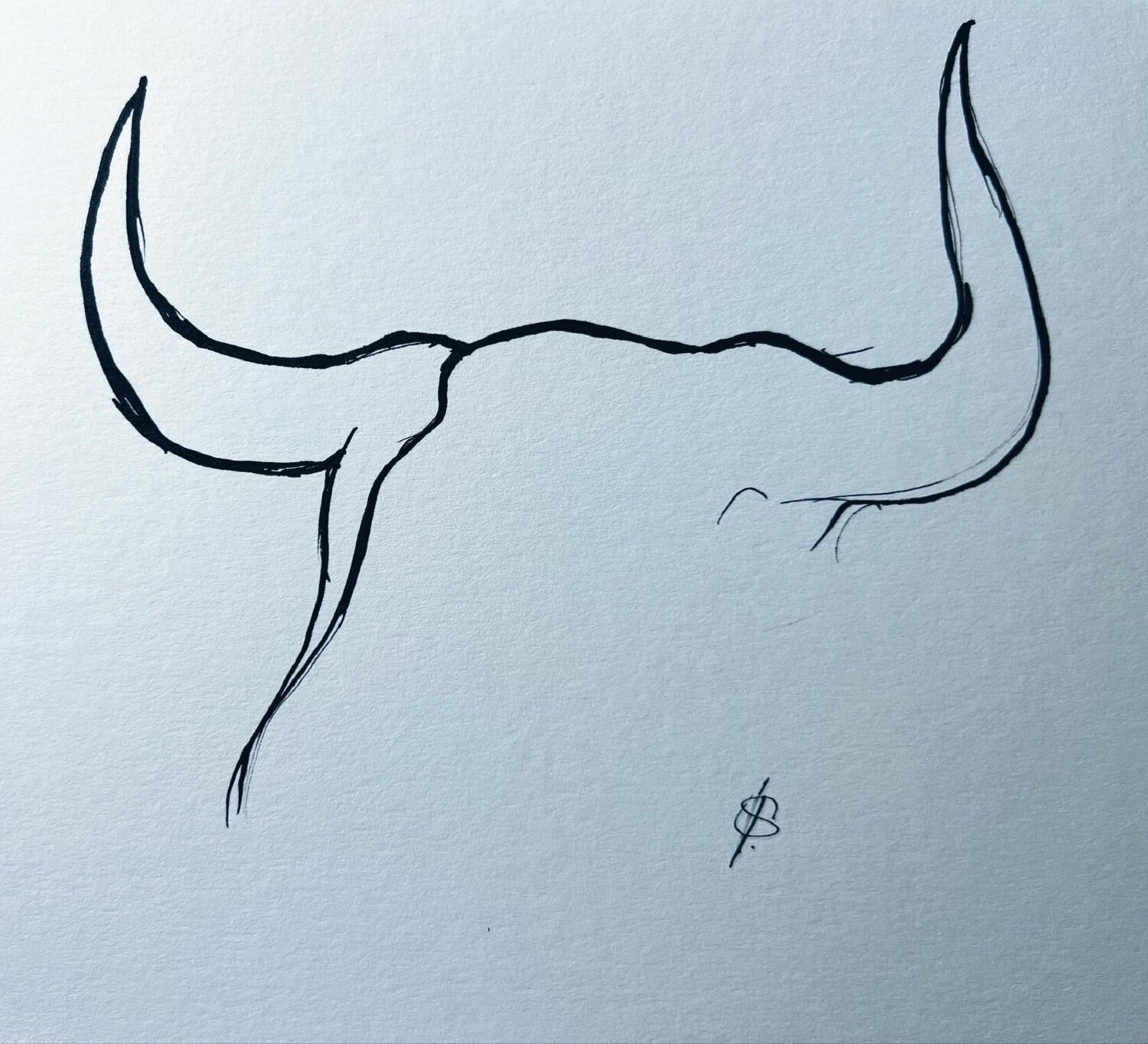 Bull Head In Ink 2 Shabs Beigh