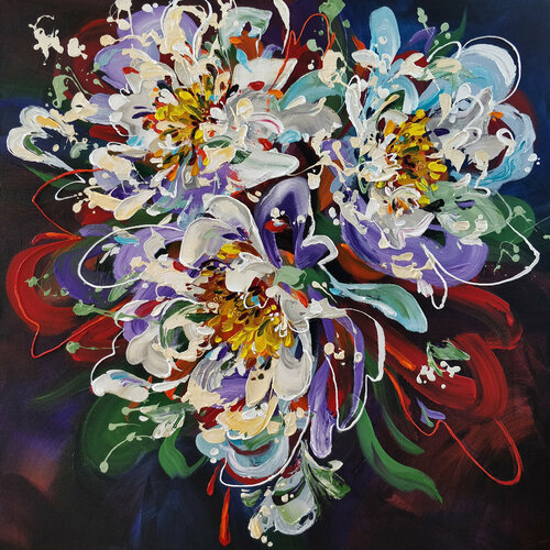 FLOWER FIREWORK von Anna Cher, Malerei kaufen auf Singulart