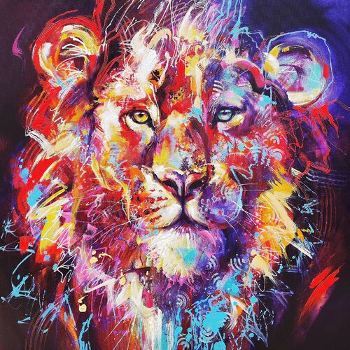 Lion von Anna Cher, Malerei kaufen auf Singulart