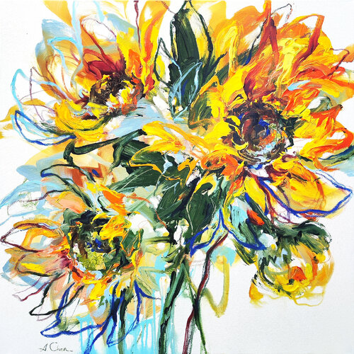 Sunlight dance van Anna Cher, Schilderij te koop op Singulart