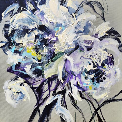 DUSK PETAL DREAMS di Anna Cher, Pittura in vendita su Singulart