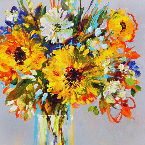 Essence of Blooms di Anna Cher, Pittura in vendita su Singulart
