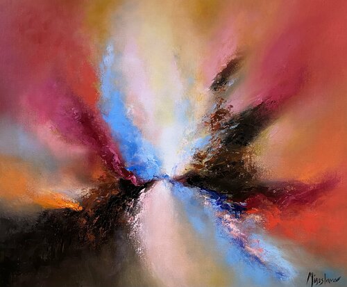 Fire in the Rain di Miroslava Lipovec Friedman, Pittura in vendita su Singulart