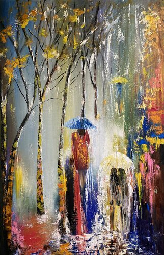 Rainy Day in Paradise von Miroslava Lipovec Friedman, Malerei kaufen auf Singulart