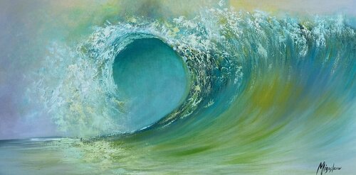 Big Wave di Miroslava Lipovec Friedman, Pittura in vendita su Singulart