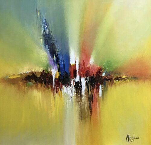 Memories of  My Town von Miroslava Lipovec Friedman, Malerei kaufen auf Singulart