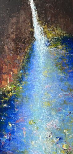 Amazing Waterfall von Miroslava Lipovec Friedman, Malerei kaufen auf Singulart