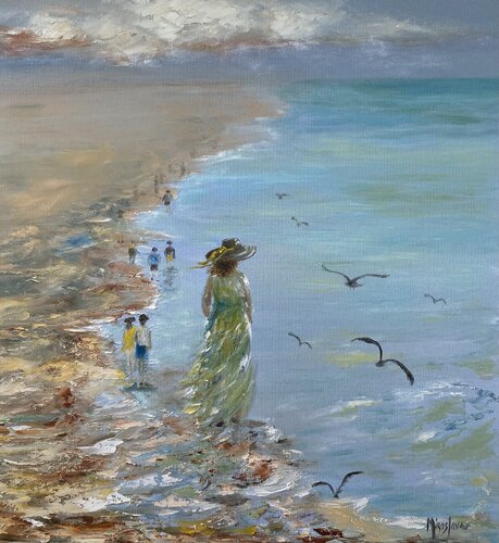 Overlooking the Beach Miroslava Lipovec Friedman