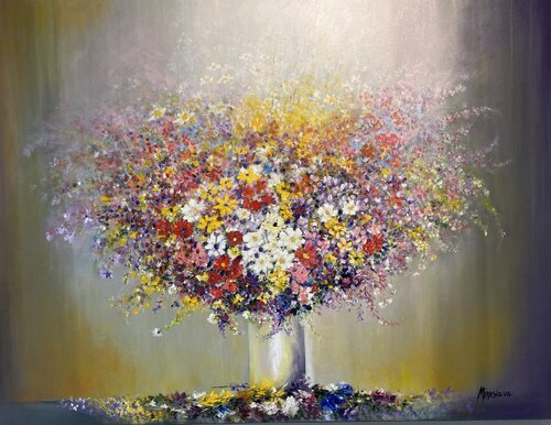 Flower Celebration by Miroslava Lipovec Friedman, 회화 for Sale on Singulart