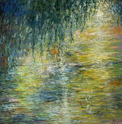 Monet inspiration de Miroslava Lipovec Friedman, Pintura a la venta en Singulart