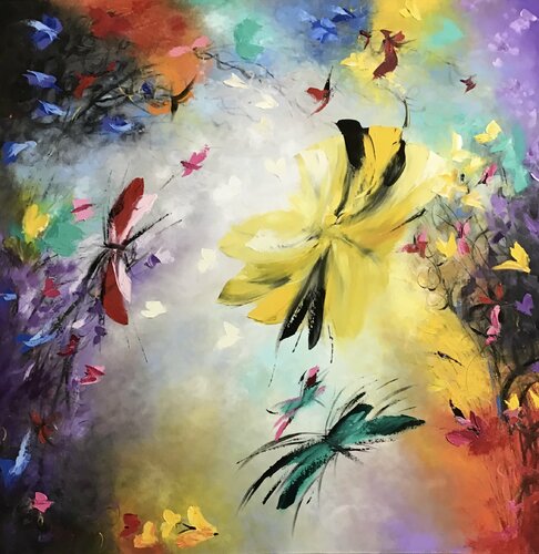 Butterfly Splendor von Miroslava Lipovec Friedman, Malerei kaufen auf Singulart