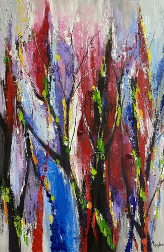 Purple Site von Miroslava Lipovec Friedman, Malerei kaufen auf Singulart