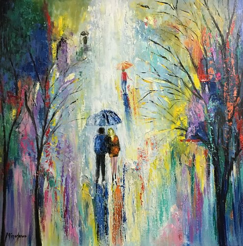 Happy Rainy Day von Miroslava Lipovec Friedman, Malerei kaufen auf Singulart