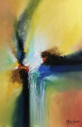 Niagra II di Miroslava Lipovec Friedman, Pittura in vendita su Singulart