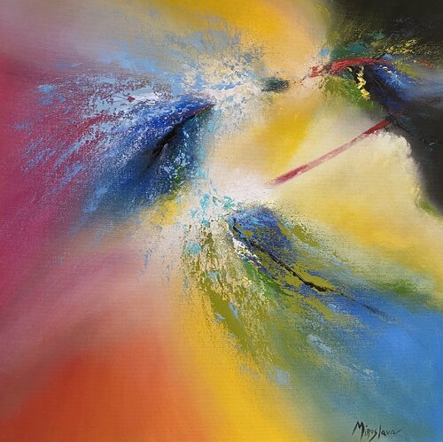 Sharing Great Ideas di Miroslava Lipovec Friedman, Pittura in vendita su Singulart