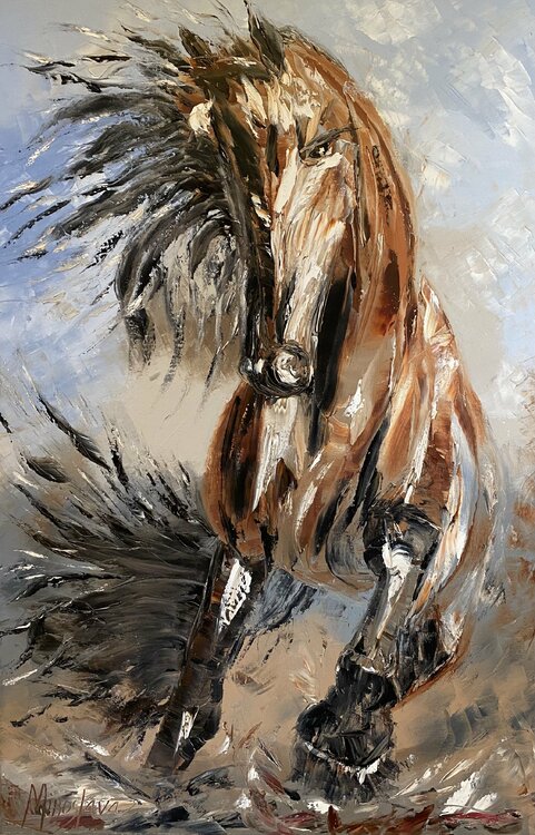 Brown Horse Miroslava Lipovec Friedman