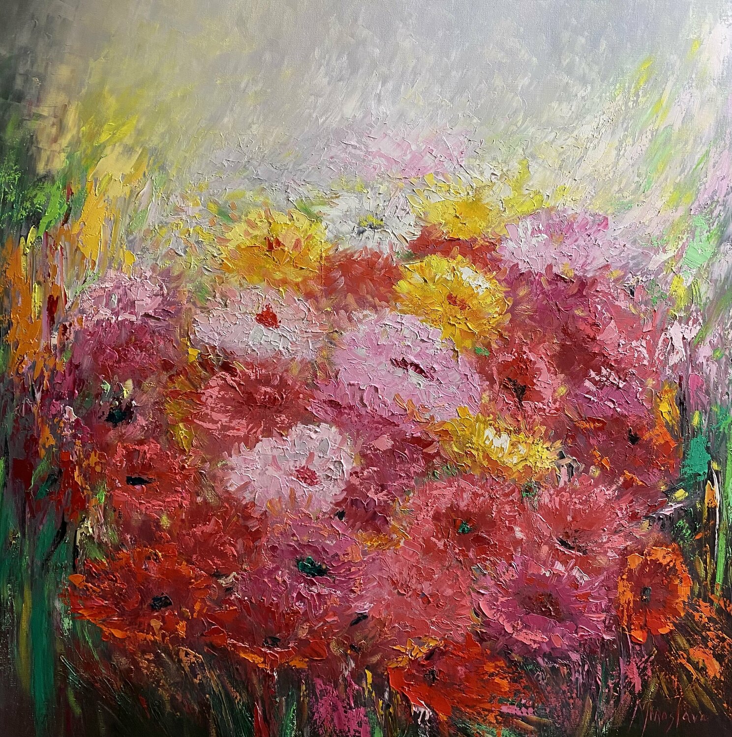 Power of Love Miroslava Lipovec Friedman Originalgemälde zu verkaufen
