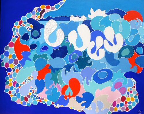 Quand le soleil se couche au bord de l'eau... by Marie-Dominique Willemot, Painting for Sale on Singulart