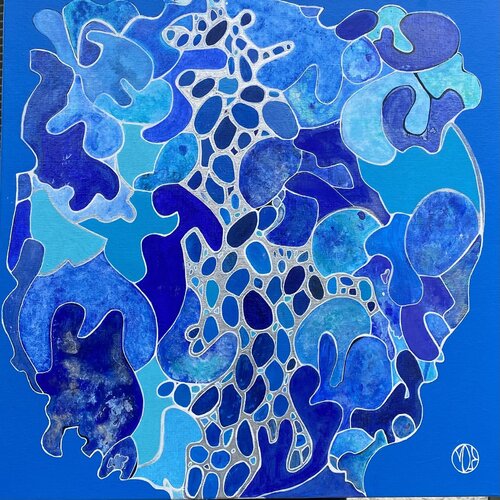 L’heure bleue van Marie-Dominique Willemot, Schilderij te koop op Singulart