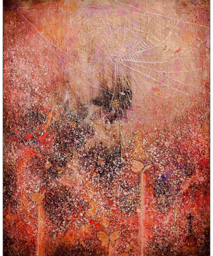 妖花と朝蜘蛛　Bewitching Flower and Morning Spider II von Asami GOTO, Malerei kaufen auf Singulart
