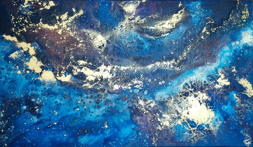 Dark Ocean Depths van Eleni Denart, Schilderij te koop op Singulart