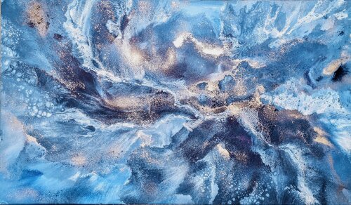 Blue Lightning van Eleni Denart, Schilderij te koop op Singulart