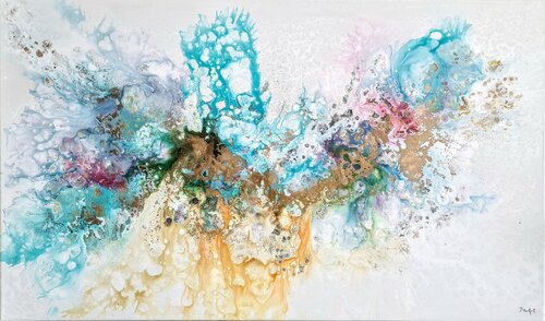 Colorful Happiness van Eleni Denart, Schilderij te koop op Singulart