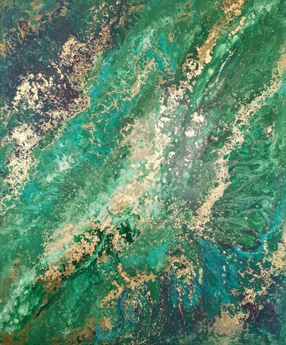 Emerald Allure van Eleni Denart, Schilderij te koop op Singulart