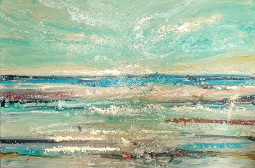 Golden Riviera van Eleni Denart, Schilderij te koop op Singulart