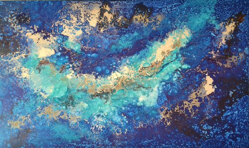 Fun Underwater van Eleni Denart, Schilderij te koop op Singulart