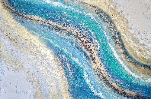 Colors of Greece van Eleni Denart, Schilderij te koop op Singulart